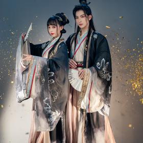 [十三余--麒麟幻梦]麒麟柄刺しゅう レディース