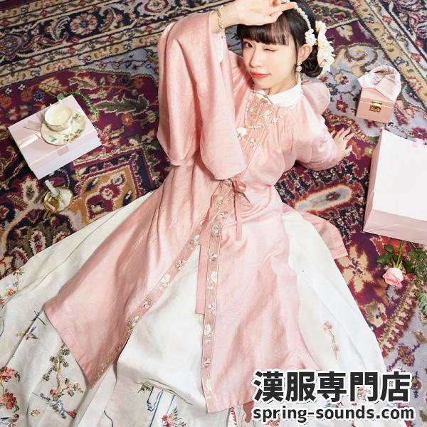 スカート 馬面裙 シルク 鳥花柄刺繍 明制漢服 チャイナ服 撮影 秋冬 「十三余--美哉-山东博物馆」