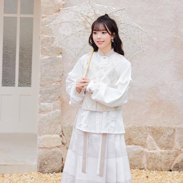 ✿単品購入可能✿ 2点セット 漢服 チャイナ服 撮影 秋冬「十三余--五弦引」