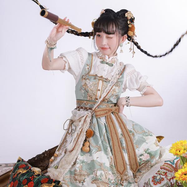 4点セット 漢服ワンピース レディース漢服 撮影 公演[琳琅秘境]