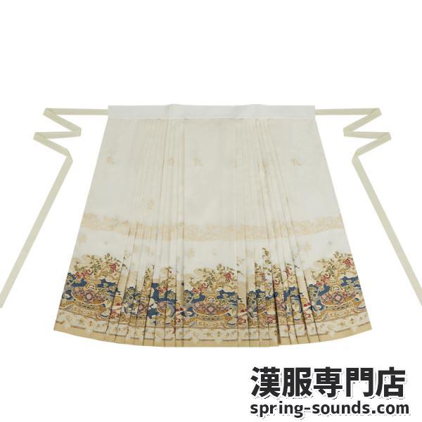 馬面裙 スカート レディース刺繍漢服 [素瓷·九曜金枝]