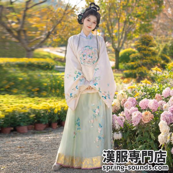 花柄刺繍レディース漢服 钟灵毓秀