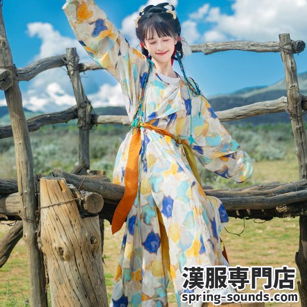 レディース漢服 唐制漢服　踏花归