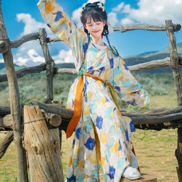 レディース漢服 唐制漢服　踏花归