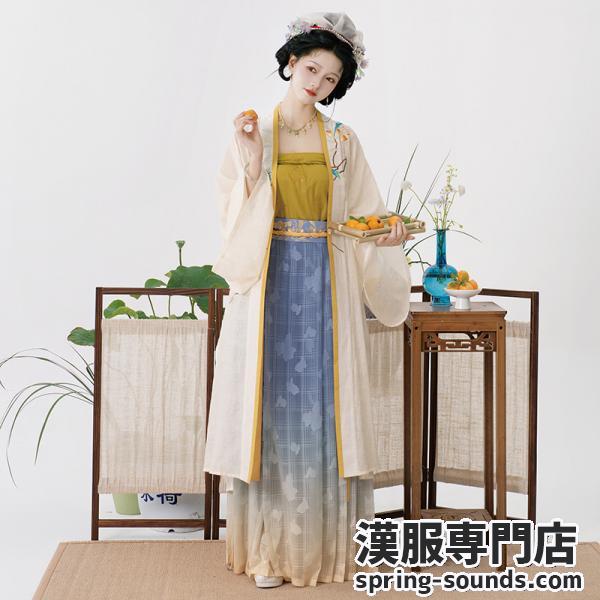 宋制レディース漢服 刺繍漢服 【西园】