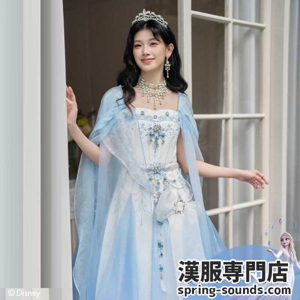 マント ディズニー風漢服 Elsa姫風 エルサ 撮影 アナと雪の女王【迪士尼 艾莎-以冰雪之名】