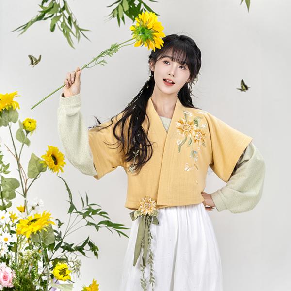 唐制漢服 花柄刺繍 [青青园中葵]