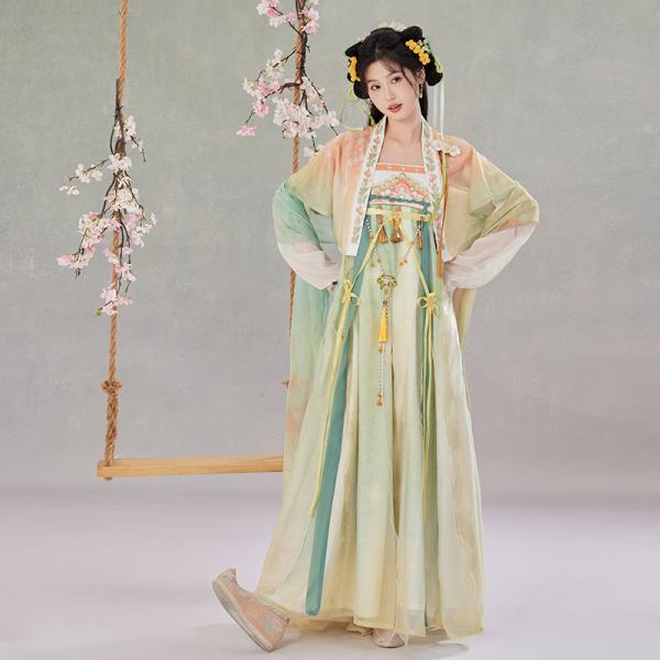 豪華刺繍漢服 レディース漢服　【柳上归烟】