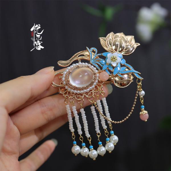 手作りヘアクリップ 【荷间影】