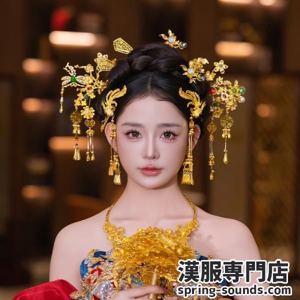 チャイナ風髪飾り 中華風 撮影 結婚式