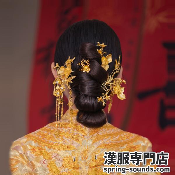 チャイナ風髪飾り 中華風 撮影 結婚式