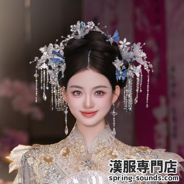 チャイナ風髪飾り 中華風 撮影 結婚式