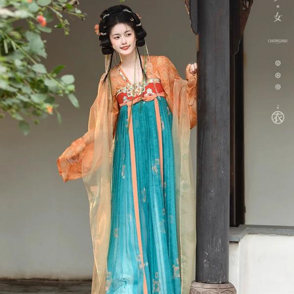 唐制レディース漢服 【重回汉唐洛水云裳】