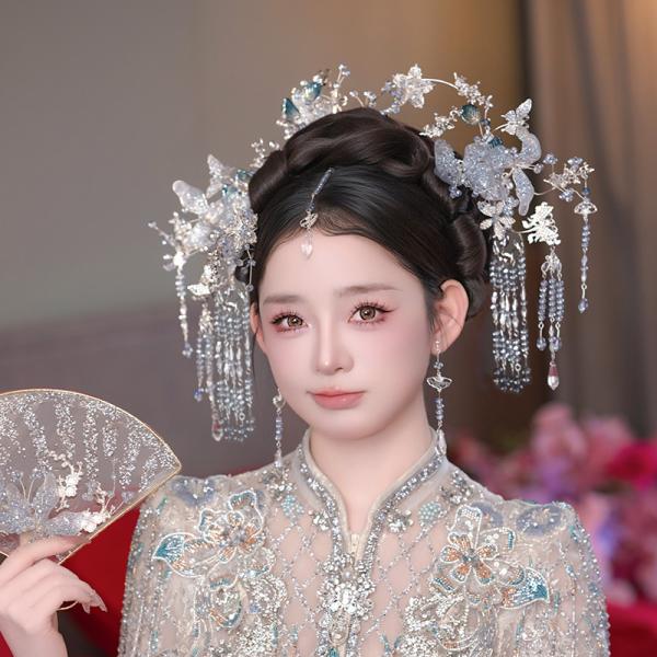 チャイナ風髪飾り 中華風 撮影 結婚式