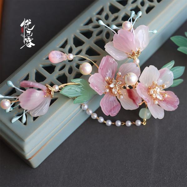 ヘアクリップ　悦己容[玉绫镜]