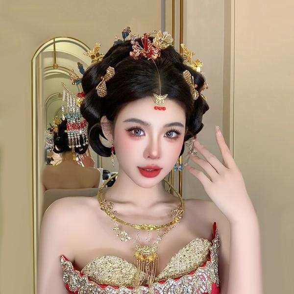 チャイナ風髪飾り 中華風 撮影 結婚式 G0171
