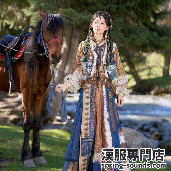 4,000円OFF　6月8日まで 漢服 民族風 レディース　[大漠行歌]