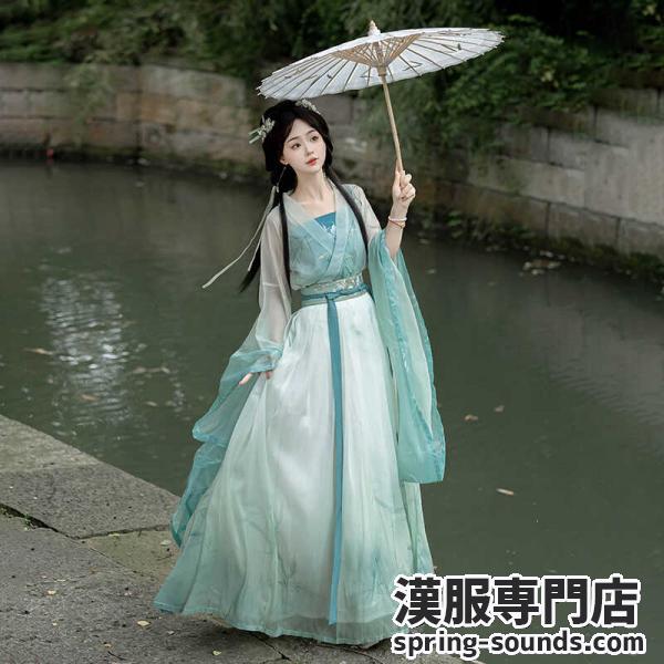 花柄刺繍漢服 南北朝レディース漢服
