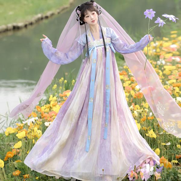 唐制漢服 レディース　玉术【月染葡香】
