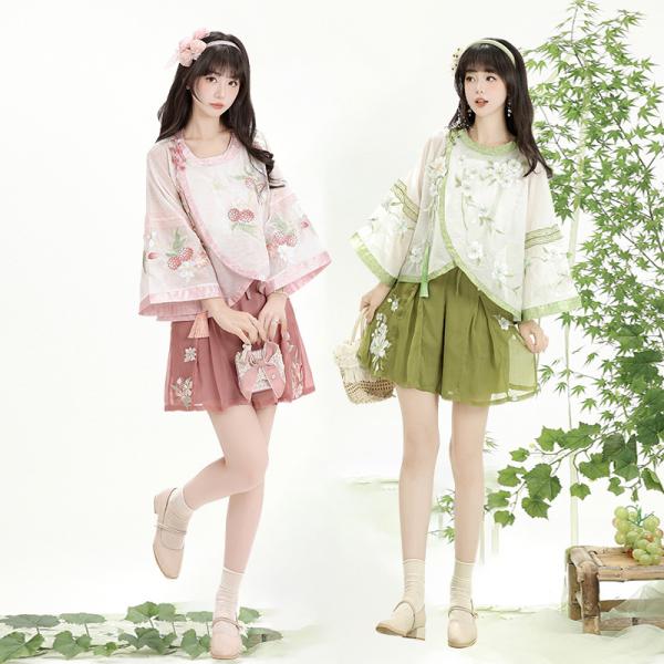 刺繍漢服 宋制漢服 レディース　玉术【小梨花】