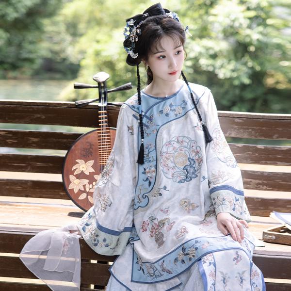 刺繍レディース漢服　[清晖一曲]