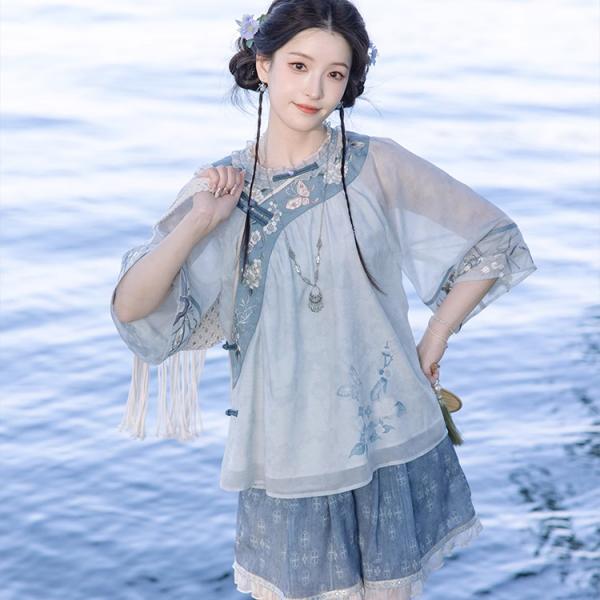 チャイナ服　刺繍　【聆溪风】