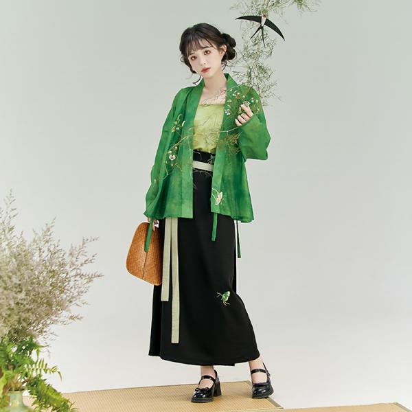宋制レディース漢服 花朝记｜绿艾
