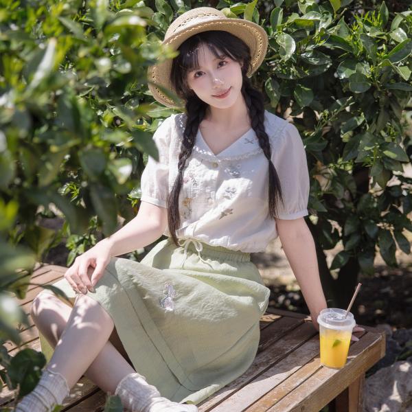 刺繍チャイナ服 レディース服　川黛时光：仲夏花房
