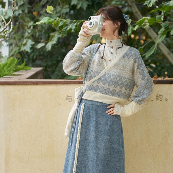 チャイナ服 レディース漢服　[十三余-秋江雪]
