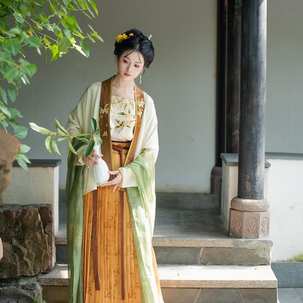花柄刺繍 レディース漢服【瞳莞汉服南山】