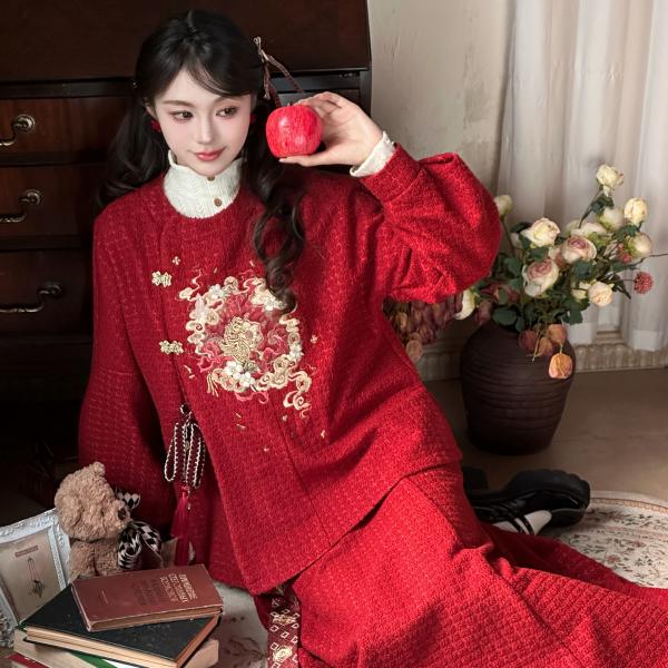 刺繍漢服 レディース漢服　十三余[踏梦]