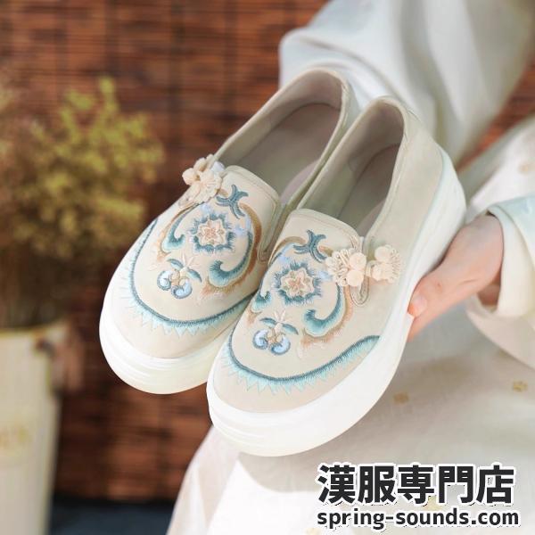 漢服靴 刺繍靴 レディース
