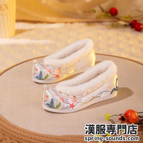 漢服靴 刺繍靴 レディース 【蝶生梦】