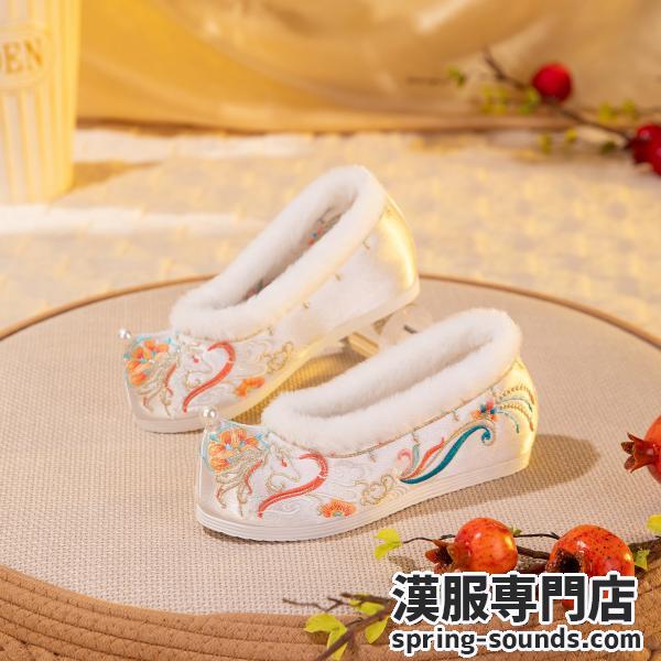 明制漢服靴 刺繍靴 レディース 【玉逍遥】