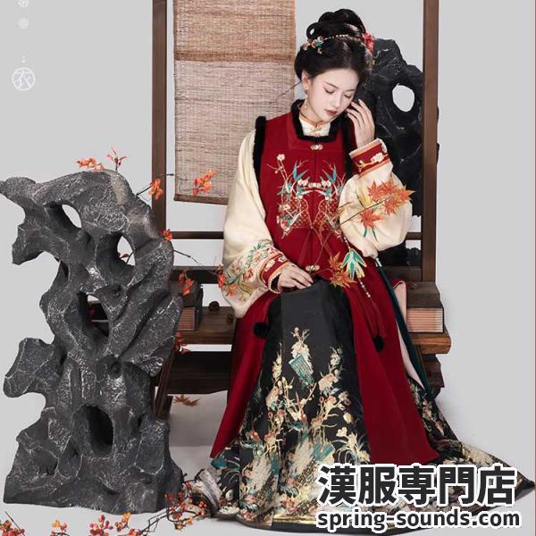 明制レディース漢服　【重回汉唐烬里繁花】