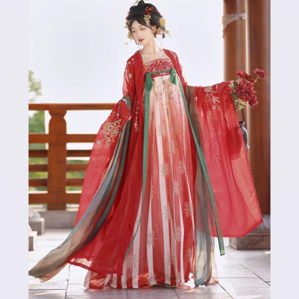 唐制刺繍漢服 レディース漢服　【玉楼春】