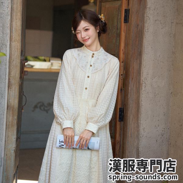 刺繍ワンピース　十三余[乘云]