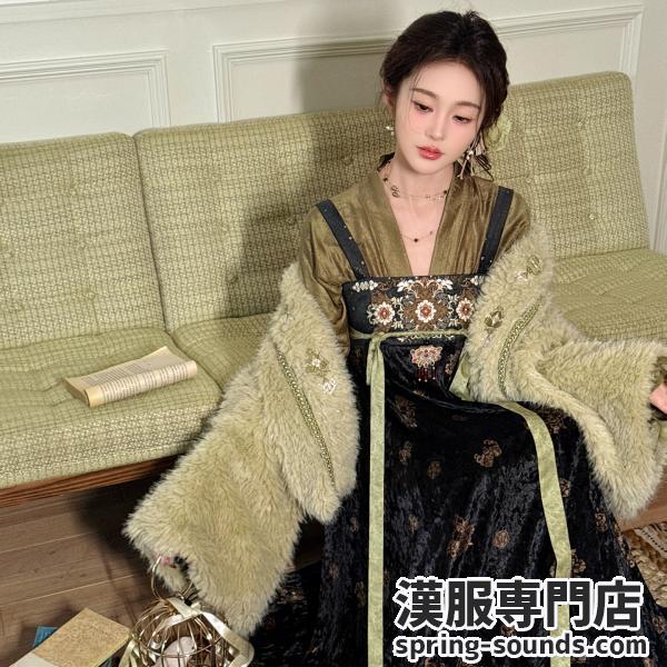 刺繍漢服 レディース 十三余[瑶山钟]