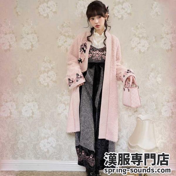 刺繍コート+刺繍ワンピース レディース 十三余[拂花行]