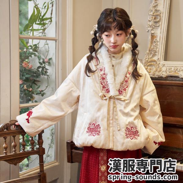 刺繍レディースアウター　十三余[雪霓]