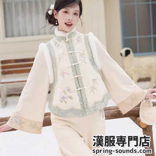 刺繍漢服　レディース 清水溪【山间四时】