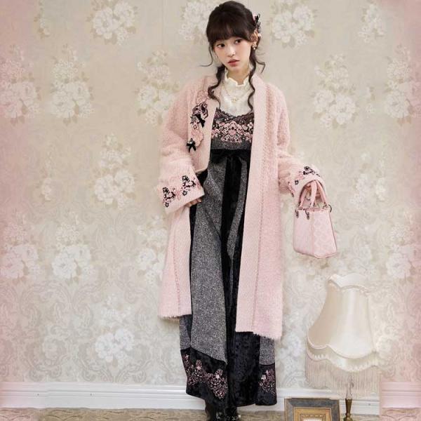 刺繍コート+刺繍ワンピース レディース 十三余[拂花行]