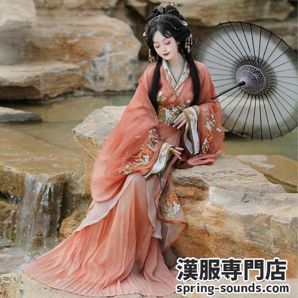 唐制刺繍漢服 【榴火映绡】