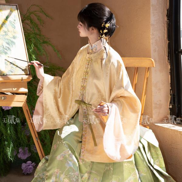 トップス 明制レディース漢服【梅子黄时雨】