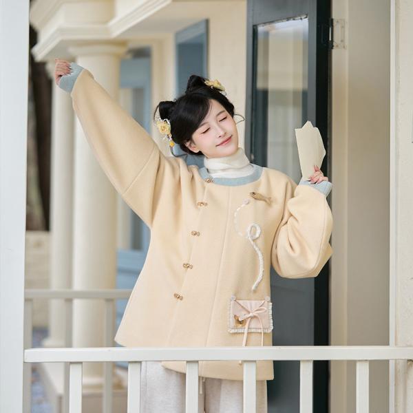 猫柄刺繍　レディース漢服　 【一封喵函】