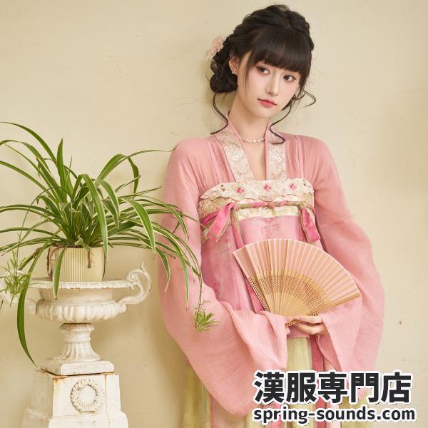 テンセルトップス 唐風漢服　レディース　春向け 十三余[风度春溪]
