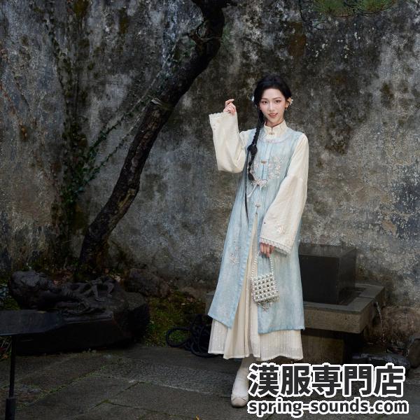 花鳥刺繍 レディース漢服　十三余[闲窗]