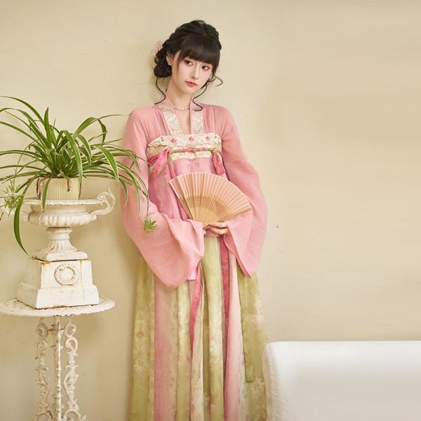 テンセルトップス 唐風漢服　レディース　春向け 十三余[风度春溪]