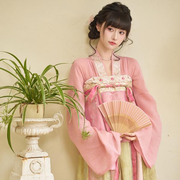 テンセルトップス 唐風漢服　レディース　春向け 十三余[风度春溪]