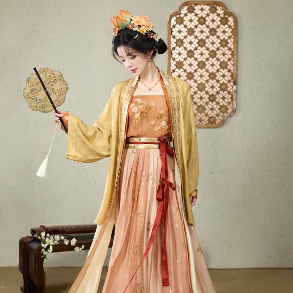 シルク製レディース漢服　十三余×中国丝绸博物館コラボ